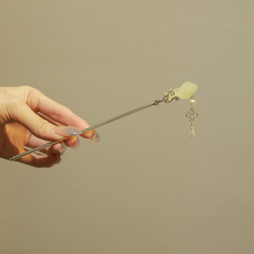 Two generations of happy country, auspicious clouds, tassel hairpin, high-end hairpin, ancient style cheongsam, Hanfu headdress, daily hairpin gift, gift box