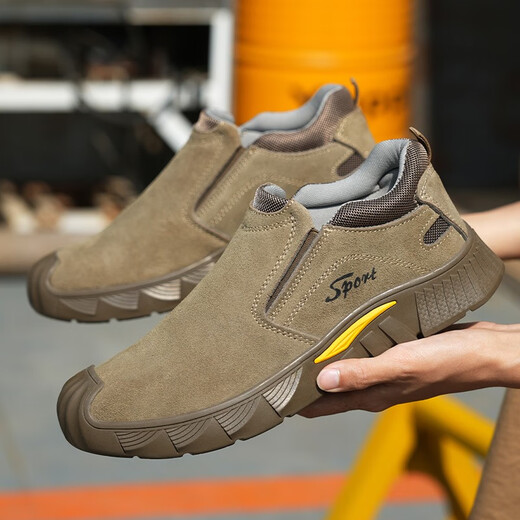 Nuevo soldador Anti-escaladera, anti-sambiente, anti-ejercicio, transpirable, casual, liviano, resistente al desgaste, zapatos de seguridad ultra ligeros, zapatos protectoras para el trabajo de parto, dedo del pie de la bolsa de acero 880 gris claro 250 mm 40 40