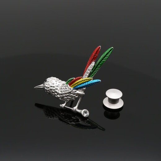 Xifei brooch for men and women, gentleman's fun bird corsage short pin, suit clothing accessories, business casual
