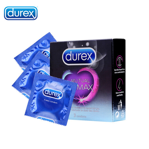 Durex condoms, raised-point threaded condoms, large-grain, wolf-tooth, sexy, long-lasting condoms, delayed adult family planning supplies, 3-pack, originally imported