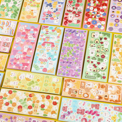Surada Betha -Serie Kinderaufkleber Guka Aufkleber Set Guka Brick Sticker Guka Chuck Card Sticker DIY Children's Girls nicht kleben Aufkleber billige Aufkleber 72 SD210
