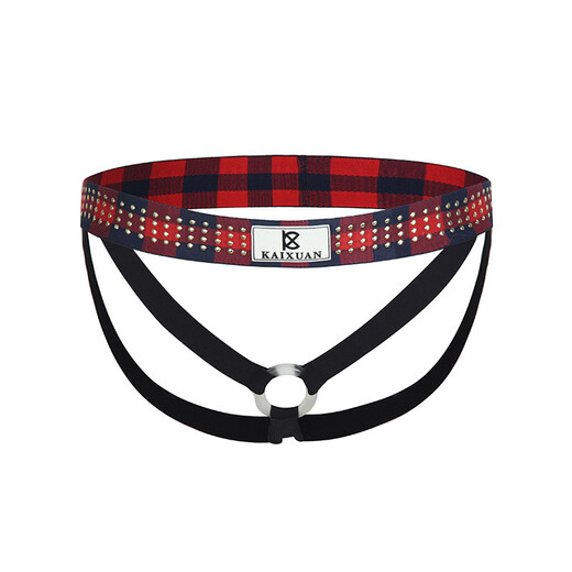 ROSELEX confidential delivery men's thong sexy double thong men's sexy underwear low waist gay night S black-KX006-SD1