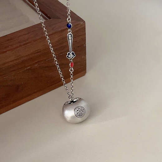 Yinruitai S925 sterling silver cloud foo bean necklace for women niche design retro new Chinese style clavicle chain necklace xl1342 925 silver