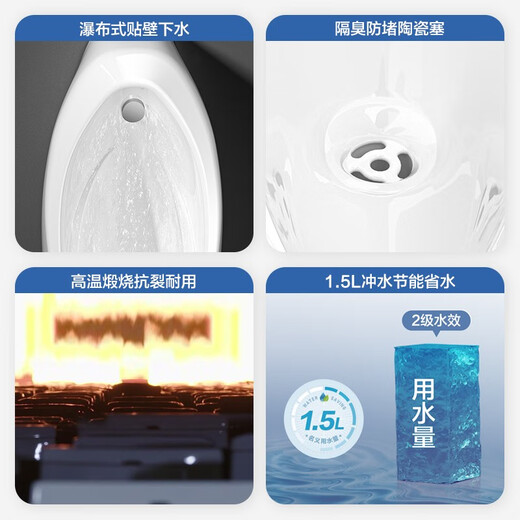 Cubo de inducción de Jomoo Inducción comercial Inducción comercial Muro de inodoro Mural Menina Cerámica urinal 13071 Smart CA Potencia (conectada a la fuente de alimentación)