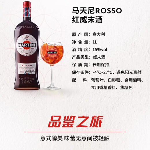 Martini [Nigroni] Gorton Gin + Martini Red Taste Messi + Haoshuai Silver Tequila + Jinbali Bartending Nigroni Bartending Combination