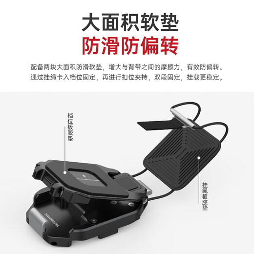 FALCAM F38 Quick Release Plate Camera Micro SLR Universal Zhiyun DJI RS4/RS3 Quick Release Stabilizer Tripod Shoulder Strap Back Aka Quick Release Base Camera Accessories F38 Backpack Quick Release Kit V2