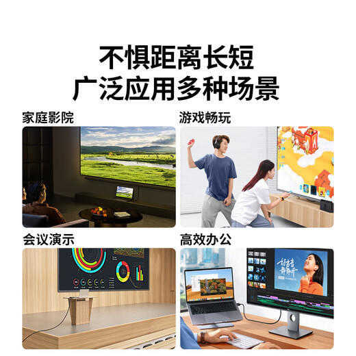 Greenlink HDMI cable version 2.0 4k digital high-definition cable 3D video cable laptop set-top box connection TV projector display data cable 2 meters 40410