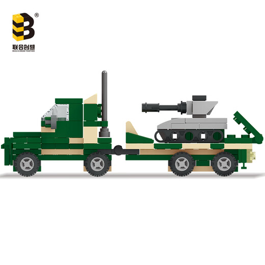 United Creative Building Block Assembly Toy Boy Space Rocket Military Tank Toy Boy Birthday Gift June 1 Children's Day Tank Car