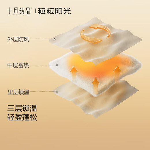 October Crystal Baby One-piece Clothespin Cotton Autumn and Winter Newborn Clothes Full Moon Male and Female Baby Romper Clothes Constant Temperature Warmth Category A