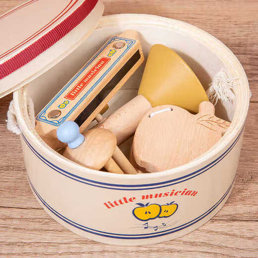 Qiyuemang Xiaoxiao Musiker Percussion Instrument Kindergarten Kindertrommel Orff Drum Babymusik Aufklärung Schlagen Spielzeug Orff Percussion Instrument Set