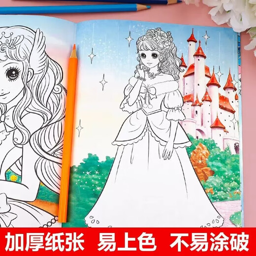 Livres de coloriage de princesse, 6 volumes, livres de dessin pour enfants, dessins des élèves de l'école primaire, livres de peinture, outils de filles, graffiti
