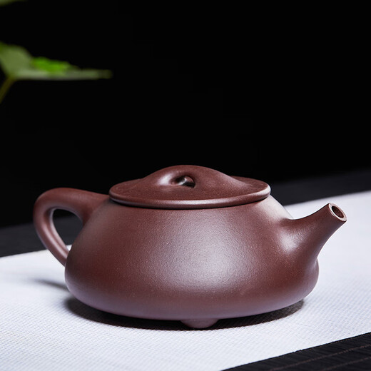 Zun Hu Yixing Zisha Pot Stone Scoop Teapot Handmade Tea Set Tea Maker Original Mineral Purple Clay Dajingzhou Stone Scoop Mid-Autumn Festival