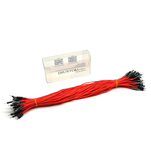 Throwing Stones 1P Rehearsal DuPont Wire 26AWG Silicone Insulated Wire High Temperature Resistant Electronic Wire Experiment Consumables 100 in a Bundle 20cm Wire Length 100/piece Red 30cm Female to Female