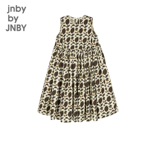 jnby by JNBY江南布衣童装无袖连衣裙夏可爱图案休闲中长款裙子女童1N5G12350 248杂咖（批次1） 130 cm