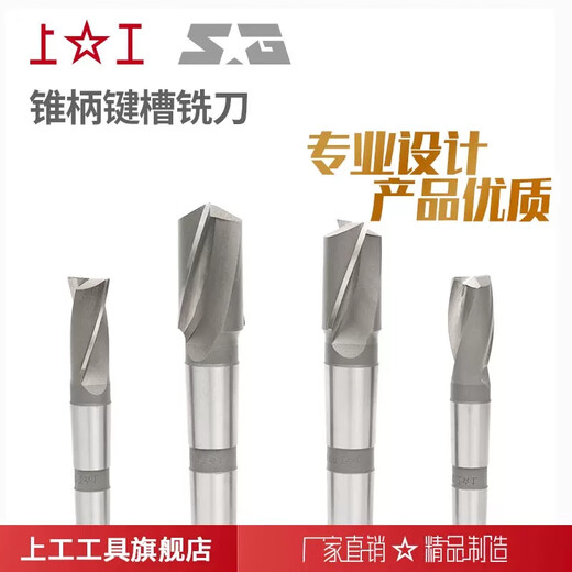 E.F.vslon Mango de tapa superior Cutter Freshing Keyway Fresco de dientes ásperos de 2 alas Cortador 14161820222242550 Cobalto alargado 1 Cortador de llavero de borde alargado de borde superior 14 14