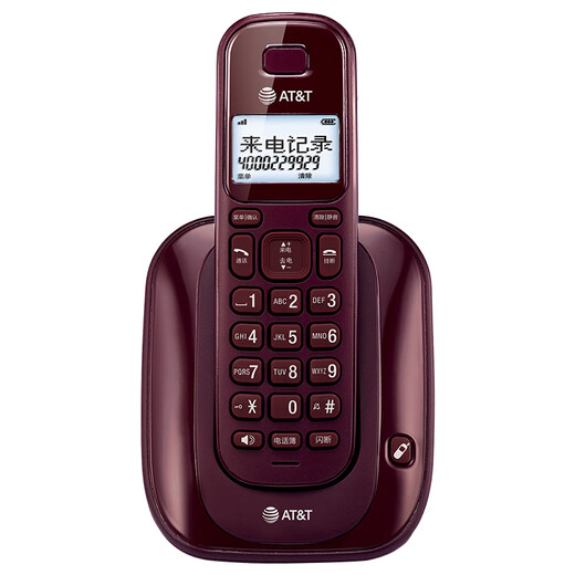 AT&T 美国31109MKII中文菜单无绳电话机单机来电显示子母机一拖一办公家用固话老人无线座机 31109中文白+1047子机一拖二白