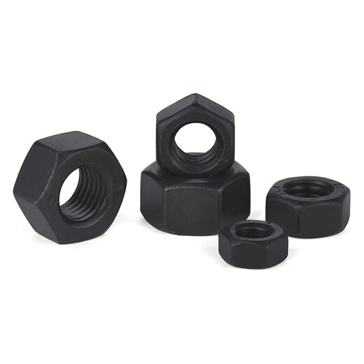 Jinggong grade 12 high strength hexagonal nut black hexagonal nut GB6170 M12 (20 pieces) grade 12