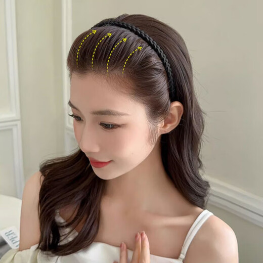 Idel spring and summer hair hoop women's face wash special toothed anti-slip headband 2025 new broken hair sorting artifact headwear black hair hoop F2045