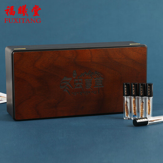Fuxitang Cordyceps sinensis 3 Wurzeln/g, 3 Gramm, ungefähr 9 Wurzeln, Geschenkboxen für die Ernährung für Älteste und Eltern