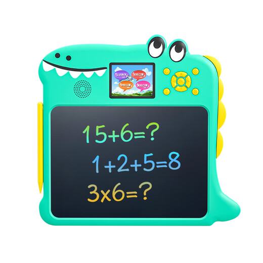 All-round learning training machine two-in-one LCD handwriting board large screen writing board children's early education learning drawing board [Pure English version] Cartoon learning training machine + free 1 spare pen