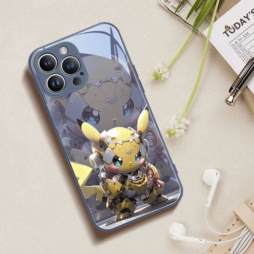 
Beautiful Ten Cent (MSMF) mechanical style Pikachu suitable for Xiaomi mobile phone case animation trendy brand men's cartoon cool mech windshield shell internet celebrity personality creative niche high-end couple female model Pokémon [glass lavender] mech style-BL9754 Xiaomi 15Pro