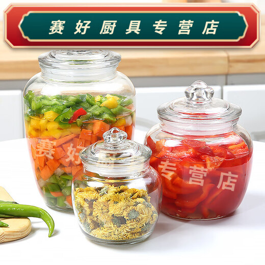 Baichunbao kimchi pot cornichon jar bouteille en verre jar scellé avec ménage de couvercle