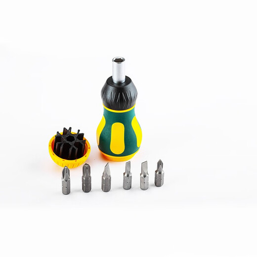 SATA Tools 6-piece ultra-short ratchet screwdriver set 09348