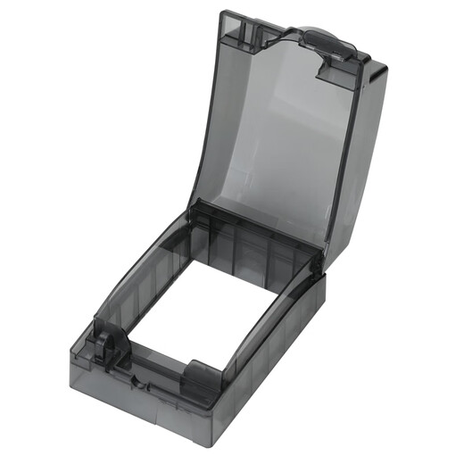 GEIYURIC Type 86 surface-mounted socket waterproof cover with heightening and lengthening paste bathroom leakage switch anti-splash box water heater protective cover surface-mounted paste model (transparent)