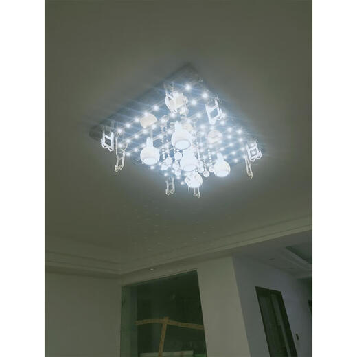 
Yudu Living Room Crystal Lamp Accessories 695 Universal Glass Headlight Highlight Household Three Color Replacement LED Light Bar 59.5 695 One Tow Four 80W Three Color Power