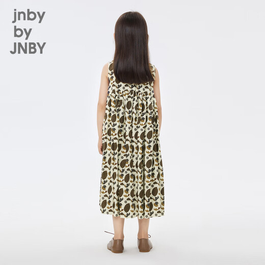 jnby by JNBY江南布衣童装无袖连衣裙夏可爱图案休闲中长款裙子女童1N5G12350 248杂咖（批次1） 130 cm