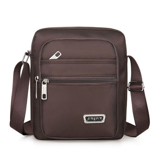 Pucalon men's bag casual shoulder bag Oxford cloth small backpack men's bag casual crossbody bag canvas bag portable business trend [Liu La upgraded model]+[YZ3519 military green]