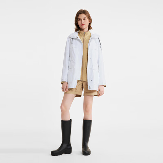 Aigle Aigao Shock Jacke Frühlings- und Sommer Klassiker Outdoor Casual Fashion Einfache Frauenjacke Super hellweiß BD671 40