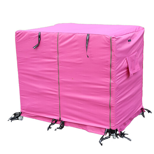 Dog cage cover to keep warm in winter, anti-mosquito, cat cage cage, windproof, outdoor rainproof cloth, waterproof for all seasons, rose red raincloth, does not include dog cage, suitable for cages with a length of 78, a width of 54, and a height of 71