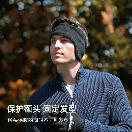Mingsui Ohrenschützer Herren Herbst und Winter warme Herren winddichte Ohrenschützer Ohrenschützer Ohrkappen für Schüler Reiten und Laufen im Freien plus Samt-Ohrenwärmer schwarz
