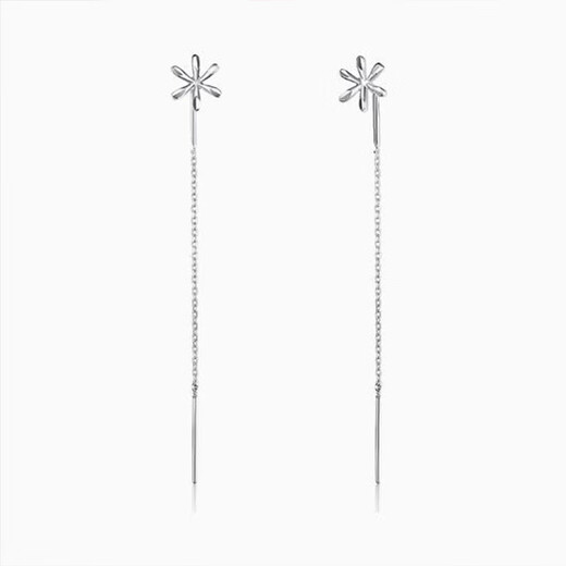 Junhong platinum ear wire women's platinum ear studs pt950 platinum ear wire fashion flower ear wire earrings earrings platinum ear studs flower ear wire 1.3-1.4g