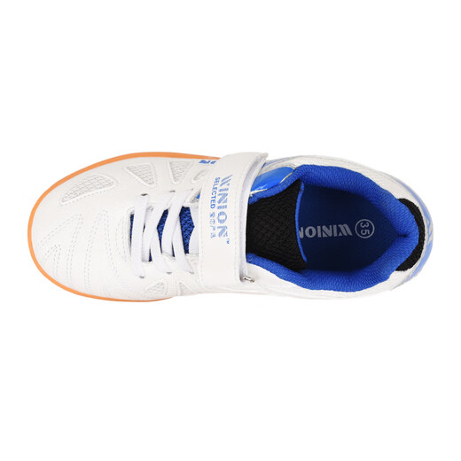 Yinglian WINION carefully selected table tennis shoes for children boys and girls starting point professional non-slip wear-resistant training shoes white blue 35
