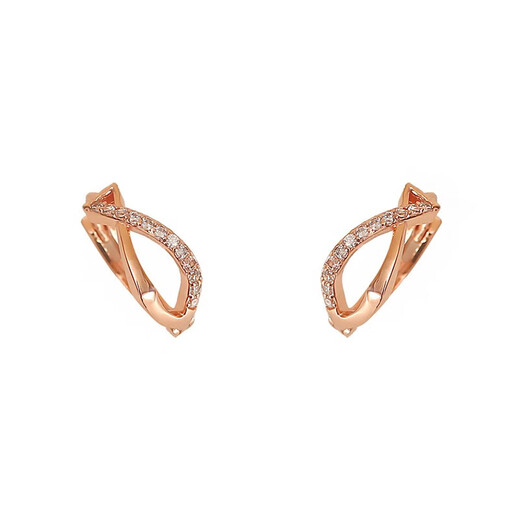 Qi Xiaomi Xiaoyu Earrings Girls Earrings 2025 New Niche Design High-end Fashion Earrings Earrings Women's Earrings Earrings Rose Gold