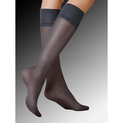 KUNERT imported from Germany satin look 20D silky smooth and shiny stockings mid-calf stockings Valentine's Day gift 1 pair Graphit gray size 35-38