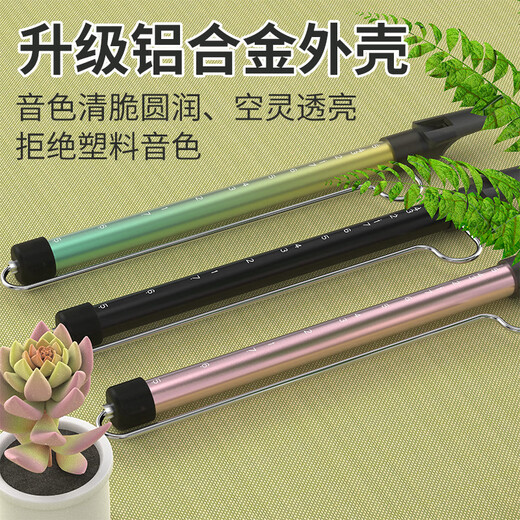 DBAO溜溜笛子乐器滑动笛哨笛吹气笛海绵宝宝章鱼哥老六拉管笛 黑色