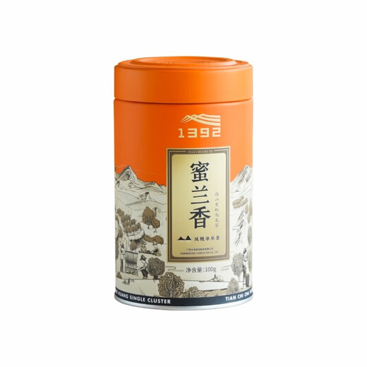 天池1392【正品】凤凰单枞 乌岽顶蜜兰香 单丛七彩礼盒 节日送礼 米兰香100g*1罐