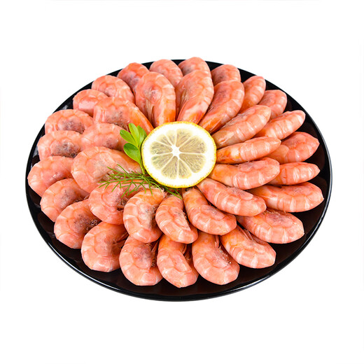 Jingmi/Jingdong Supermarket Cooked Frozen Arctic Sweet Shrimp 3Jin Jin equal to 0.5kg Large (80-100Specifications) New and old packaging alternate