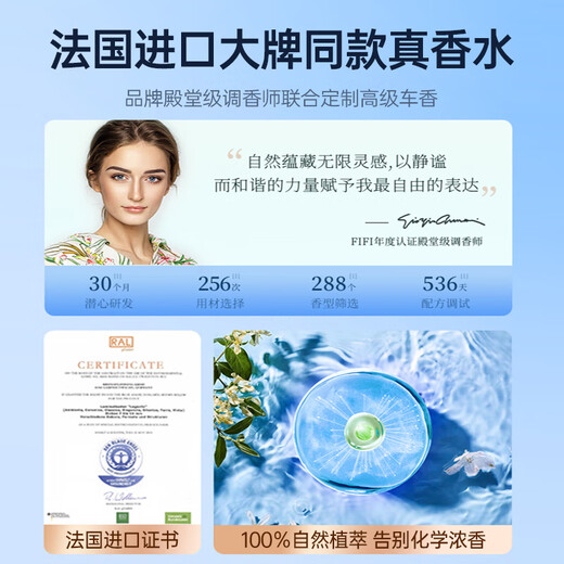 Tuliang BMW 5 Series 3 Series GT7 Series 1 Series 6 Series X1X2X3X5X6 Car Aromatherapy Car Perfume Balm Interior Decoration BMW - Aromatherapy Cologne - Bright Silver - 1 Bottle