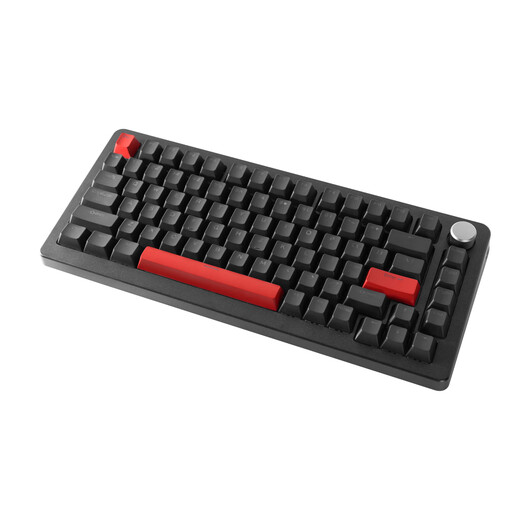 DRUNKDEER A75PRO Zui Lu Magnetic Shaft Game Keyboard Fearless Contract RT Keyboard Special Adjustable Key Path for Tile Black Body + PBT Keycap 05 Wired 82 Keys