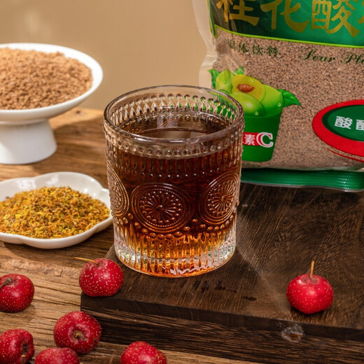 Hoe, Osmanthus Sour Plum Crystal, boisson solide instantanée, poudre de boisson, jus de prune noir fait maison, utilisation commerciale de restauration, cristal de prune aigre d'osmanthus, 680g * 1 sac