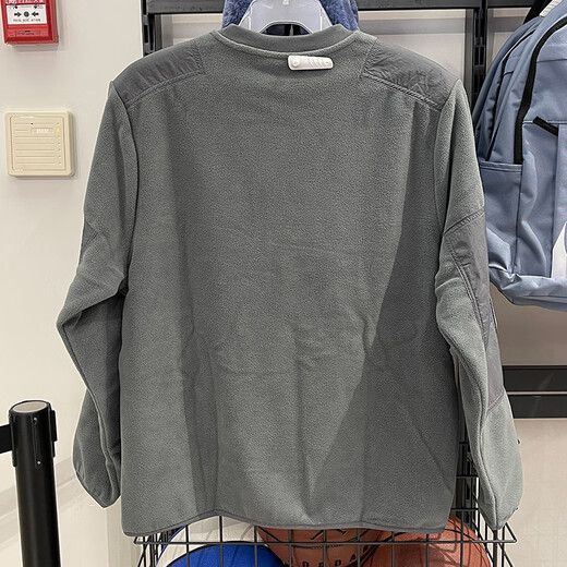 耐克（NIKE） 卫衣外套男士2025秋季运动服保暖摇粒绒圆领套头衫 DD4855-068灰色 2XL