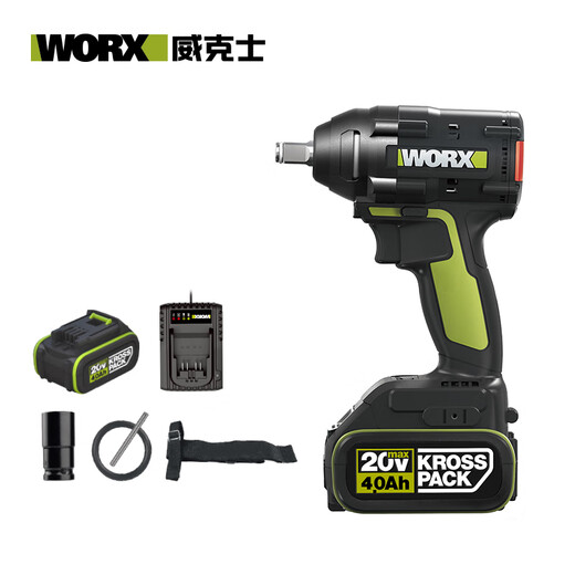 Wax 20V brushless electric wrench WU279 (4.0 double electric) large torque wind cannon impact wrench rechargeable lithium battery tool