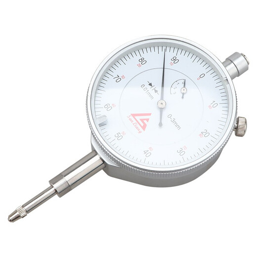 Three-quantity shock-proof dial indicator 0-10mm small dial indicator 30mm dial indicator accuracy 0.01 scale JDG05 Peach series 0-3mm