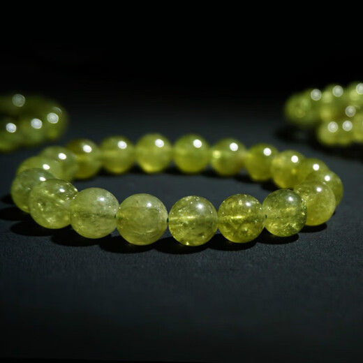 DRJEFUN natural tsavorite garnet green crystal bracelet bracelet for men and women apple green 47#9.0MM