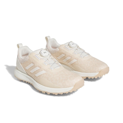 阿迪达斯 （adidas）高尔夫球鞋女新品W S2G BOA轻量运动时尚带钉鞋 粉白GV9435 37