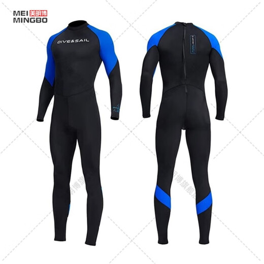 Zailu quick-drying large size swimsuit sun protection surfing wetsuit for men and women motorboat one-piece snorkeling wetsuit for hot springs black white flower sleeves for men - front zipper D03007 XS XS